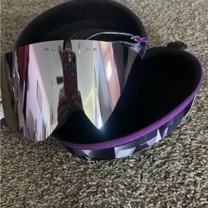 Blenders Silver and Purple Ski Goggles